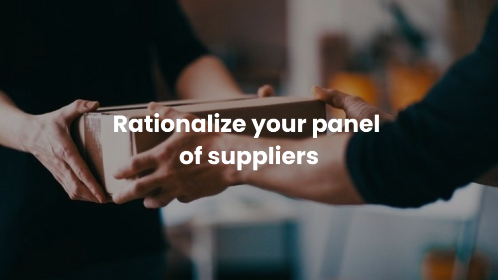 rationalizing suppliers panel